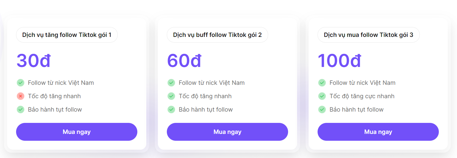Cách tăng - Buff,hack follow Tiktok tại Vnfame