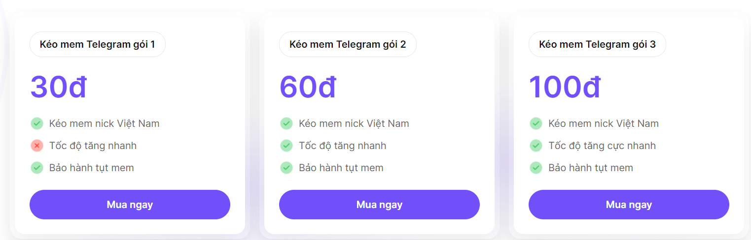 Tool - Dịch vụ kéo mem Telegram tại Vnfame